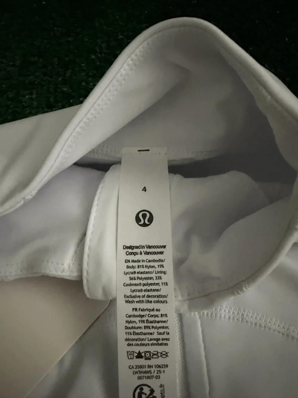 lululemon athletica White Women's Jacket & Leggings Set - Picture 3 of 3